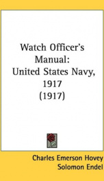 watch officers manual united states navy 1917_cover