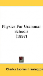 physics for grammar schools_cover