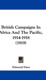 british campaigns in africa and the pacific 1914 1918_cover