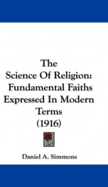 the science of religion fundamental faiths expressed in modern terms_cover