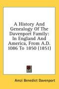 a history and genealogy of the davenport family in england and america from a_cover