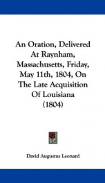 an oration delivered at raynham massachusetts friday may 11th 1804 on the_cover