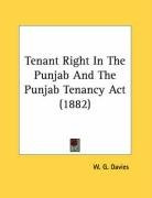 tenant right in the punjab and the punjab tenancy act_cover