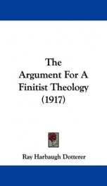 the argument for a finitist theology_cover