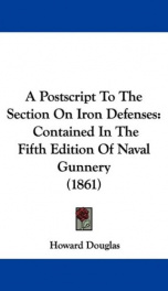 a postscript to the section on iron defenses contained in the fifth edition of_cover