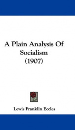 a plain analysis of socialism_cover