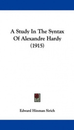 a study in the syntax of alexandre hardy_cover