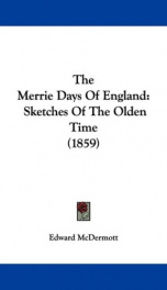 the merrie days of england sketches of the olden time_cover