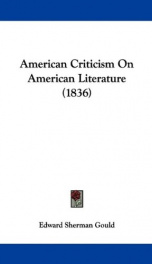 american criticism on american literature_cover