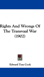 rights and wrongs of the transvaal war_cover