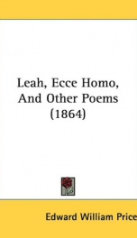 leah ecce homo and other poems_cover