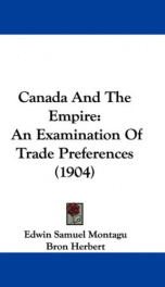 canada and the empire an examination of trade preferences_cover