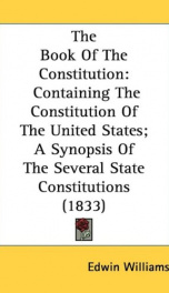the book of the constitution containing the constitution of the united states_cover