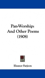pan worship and other poems_cover