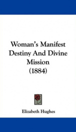 womans manifest destiny and divine mission_cover