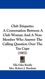 club etiquette a conversation between a club woman and a non member who answer_cover