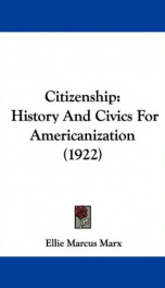 citizenship history and civics for americanization_cover