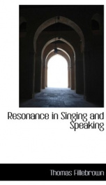 Resonance in Singing and Speaking_cover