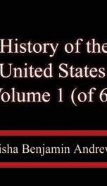 History of the United States, Volume 1 (of 6)_cover