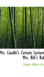 Mrs. Caudle's Curtain Lectures_cover