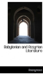 Babylonian and Assyrian Literature_cover