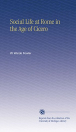 Social life at Rome in the Age of Cicero_cover
