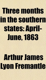 Three Months in the Southern States, April-June 1863_cover