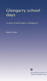 Glengarry School Days: a story of early days in Glengarry_cover