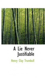 A Lie Never Justifiable_cover