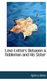 Love-Letters Between a Nobleman and His Sister_cover