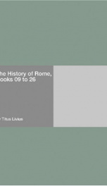 The History of Rome, Books 09 to 26_cover