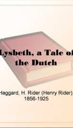 Lysbeth, a Tale of the Dutch_cover