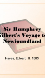 Sir Humphrey Gilbert's Voyage to Newfoundland_cover