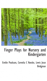 Finger plays for nursery and kindergarten_cover
