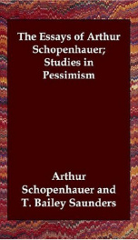 The Essays of Arthur Schopenhauer; Studies in Pessimism_cover