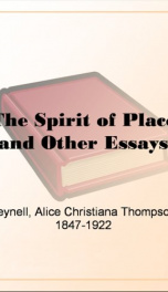 The Spirit of Place and Other Essays_cover