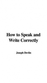 How to Speak and Write Correctly_cover