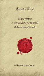 Unwritten Literature of Hawaii_cover