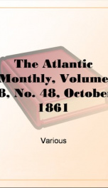 The Atlantic Monthly, Volume 08, No. 48, October, 1861_cover
