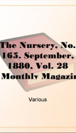 The Nursery, No. 165. September, 1880, Vol. 28_cover