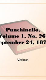 Punchinello, Volume 1, No. 26, September 24, 1870_cover