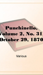 Punchinello, Volume 2, No. 31, October 29, 1870_cover