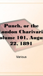 Punch, or the London Charivari, Volume 101, August 22, 1891_cover