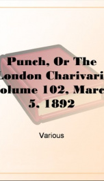 Punch, Or The London Charivari, Volume 102, March 5, 1892_cover