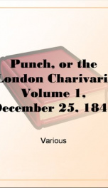 Punch, or the London Charivari, Volume 1, December 25, 1841_cover