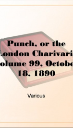 Punch, or the London Charivari, Volume 99, October 18, 1890_cover