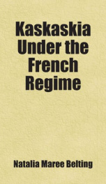 kaskaskia under the french regime_cover