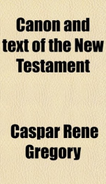 canon and text of the new testament_cover