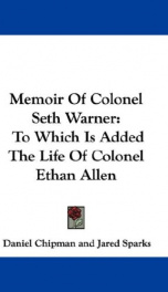 memoir of colonel seth warner_cover