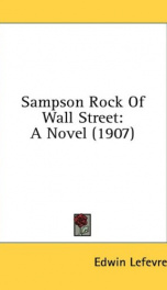 sampson rock of wall street a novel_cover